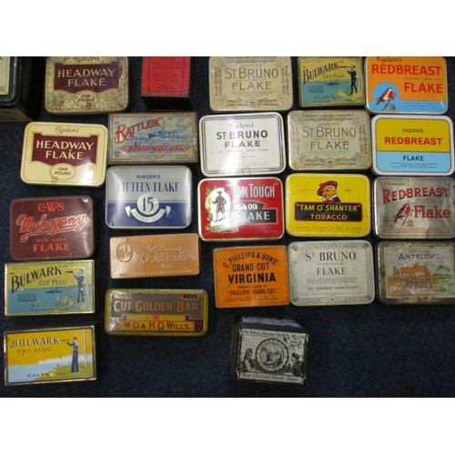 A quantity of collectable vintage 1Lb tobacco tins, all in reasonable condition with general age-related marks