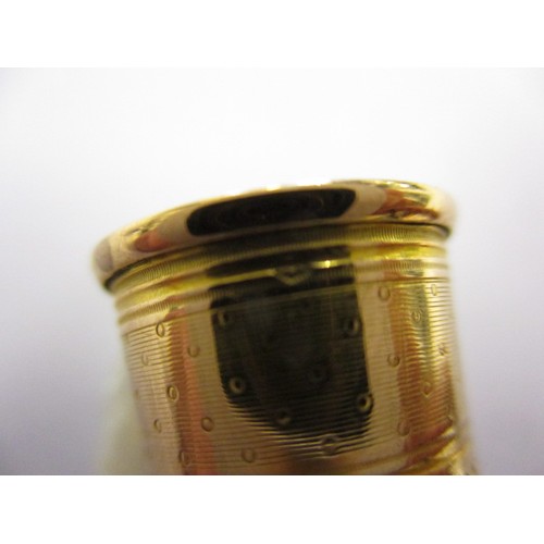 53 - Two continental yellow gold sewing thimbles, both in good condition, approx. weight 8.3g