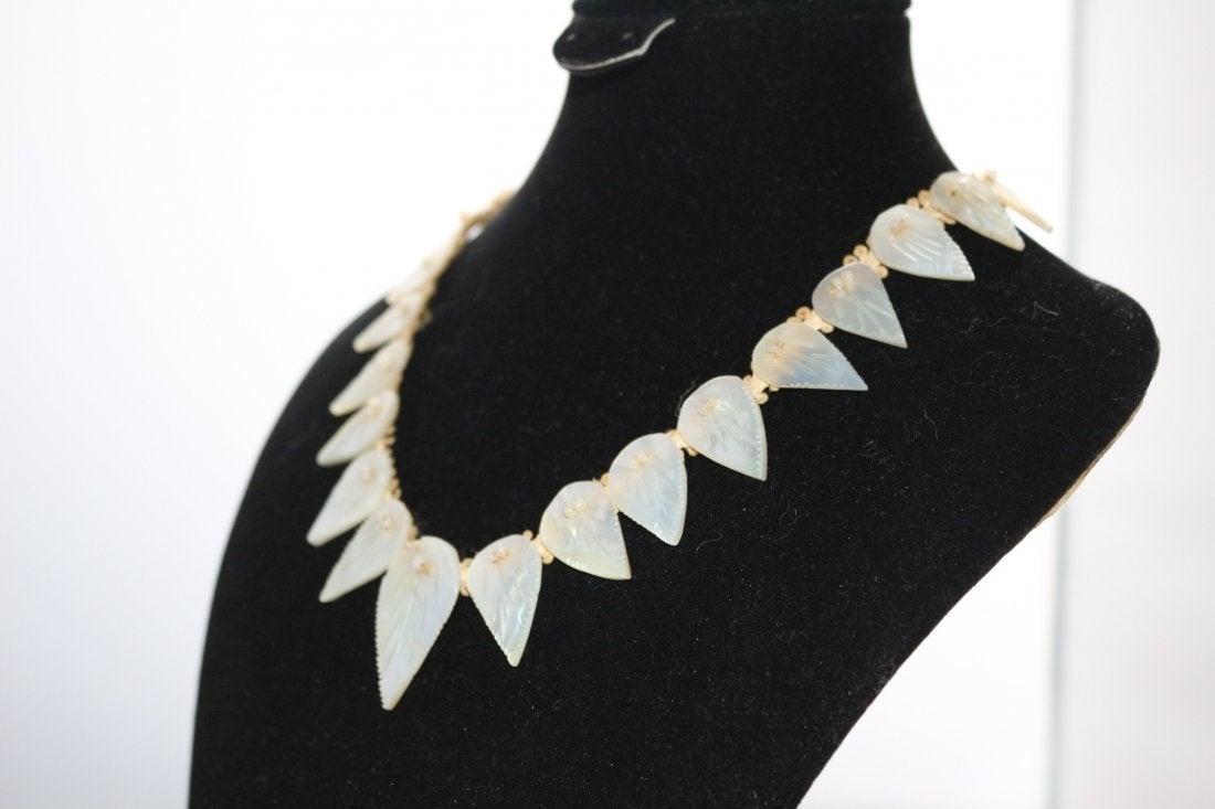 Rare Vintage Mother of Pearl Leaves 