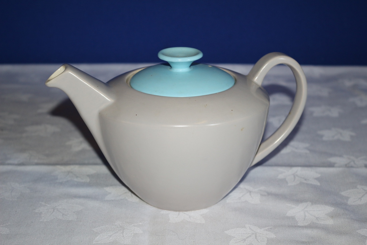 Large Twin Tone (Sky Blue / Dove Grey), Teapot from Poole Pottery 1956