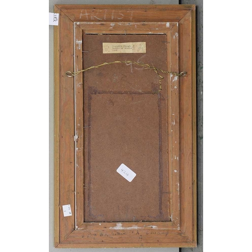 424 - PRUNELLA CLOUGH (1919-1999) BOTTLE BY A WINDOW, oil on hardboard, 38 x 16.5cmPainted in 1958Provenan... 