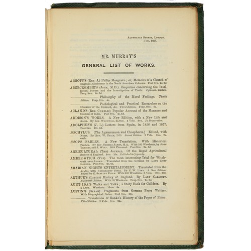 701 - DARWIN, CHARLES ON THE ORIGIN OF THE SPECIES BY MEANS OF NATURAL SELECTIONLondon, John Murray, 1859,... 