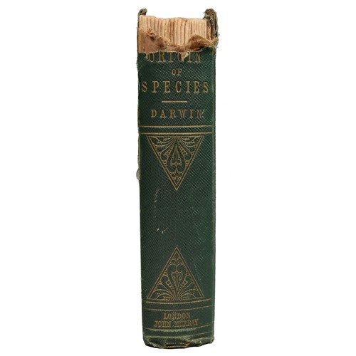 701 - DARWIN, CHARLES ON THE ORIGIN OF THE SPECIES BY MEANS OF NATURAL SELECTIONLondon, John Murray, 1859,... 