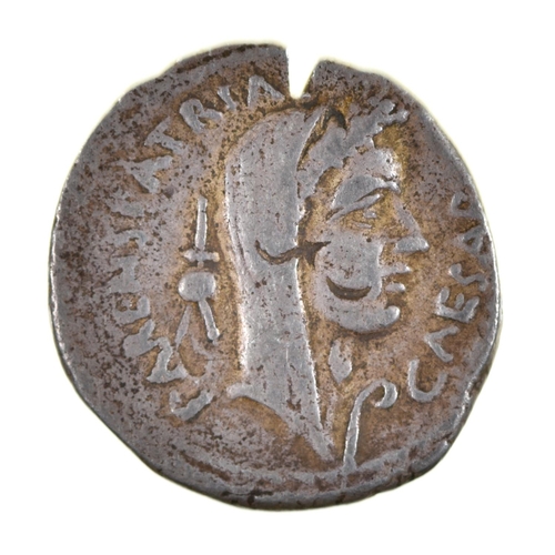 4 - Roman Imperial Coinage, Julius Caesar, Ar Denarius, 3.5gm, r/C.COSSVTIVS MARIDIANVS AAA FF, (ex-Seab... 