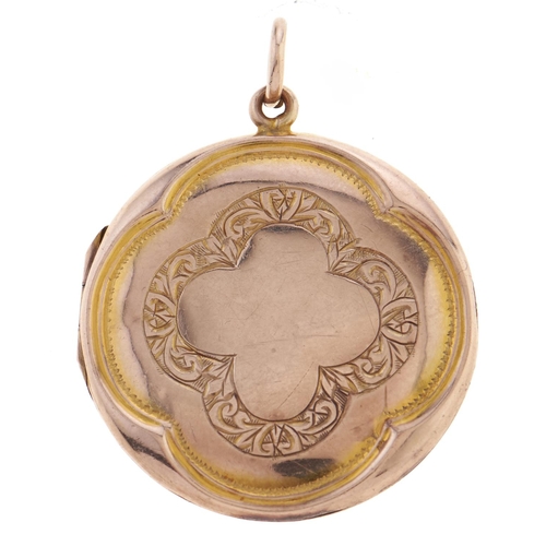 59 - A 9ct gold locket, Birmingham 1915, 4.3g
