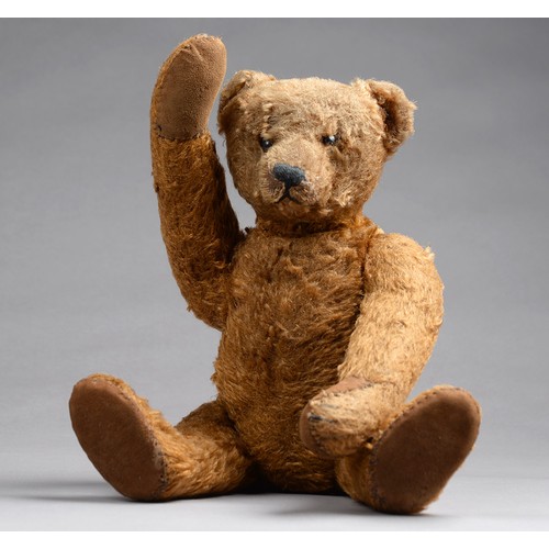 863 - A Bing cinnamon teddy bear, c1915-20, with swivel head and long arms, black boot button eyes, 41cm h... 