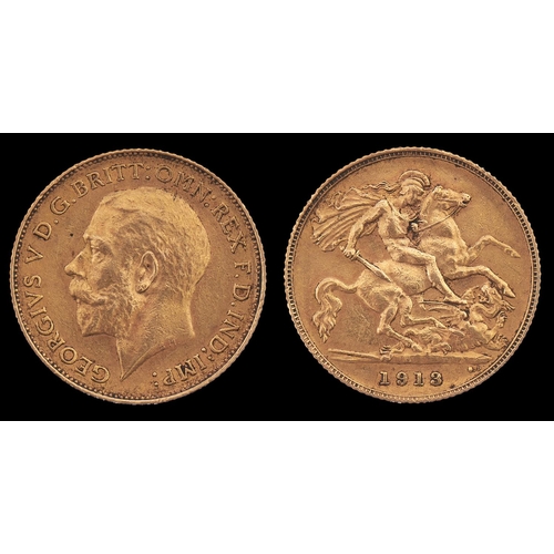 41 - Gold Coin. Half sovereign 1913