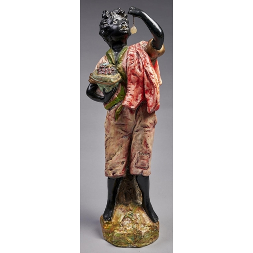 485 - Nottingham. The iconic late Victorian gold painted plaster statuette from the 