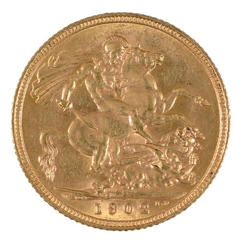 17 - Gold coin. Sovereign 1902