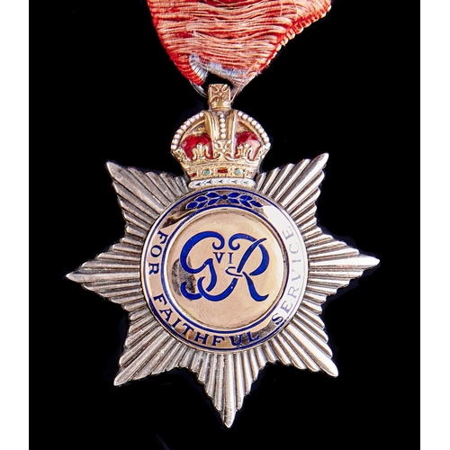 527 - Imperial Service Order, George VI second type, Gentleman, hallmarked Birmingham 1949... 