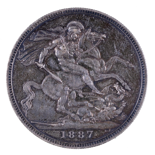 1041 - Silver coin. Crown 1887