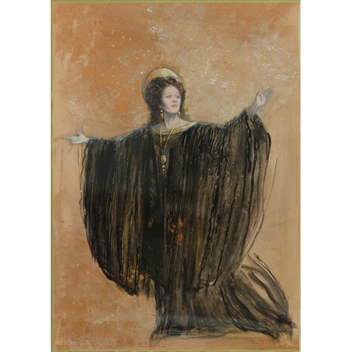 640 - Michael Stennett (1946-2020) - Costume Design for Dame Janet Baker in Gluck's Alceste, Royal Opera H... 