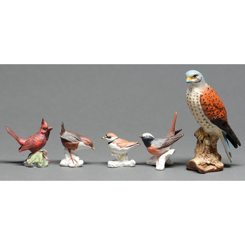 469A - Five Royal Worcester, Hummel and Beswick models of birds, 16.5cmand smaller, impressed or printed ma... 