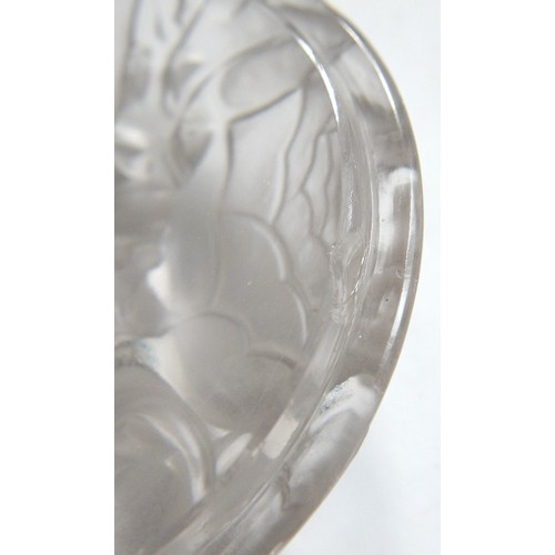 463A - 'Dinard'. A Lalique frosted glass box and cover, 78mm h, engraved R LALIQUE FRANCE No 78... 