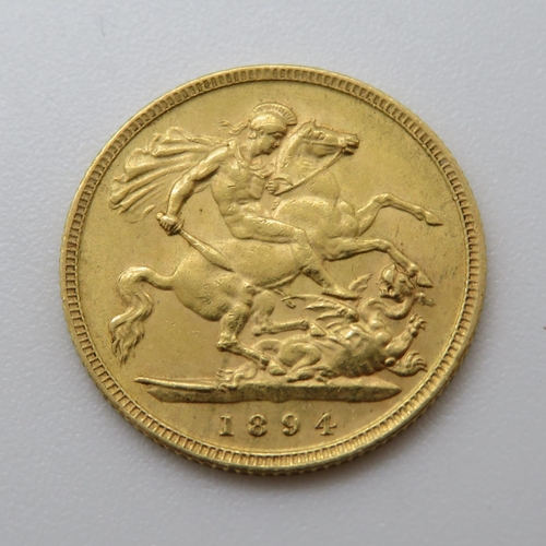 17 - 1894 half sovereign