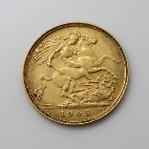 20 - 1905 half sovereign