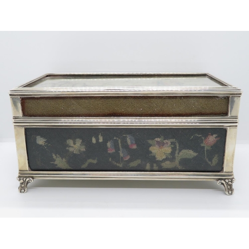 356 - Fine quality large antique silver casket 9