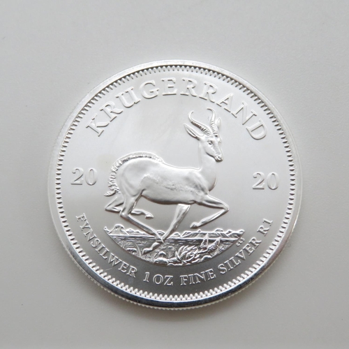 44 - Kruggerand 2020 fine silver 1oz coin