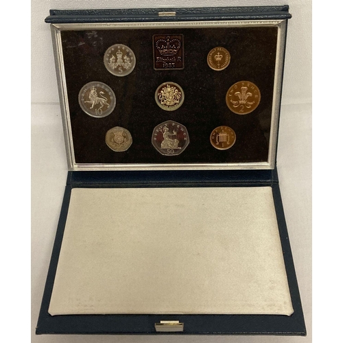 50 - 1983 Royal Mint 8 coin proof set, in folding blue display case.