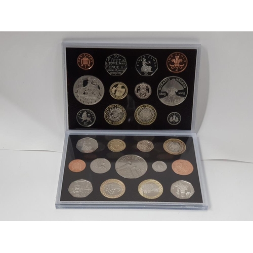 202 - 2 ROYAL MINT PROOF YEAR SETS INCLUDES 2005 12 COIN NELSON SET TOGETHER WITH 2006 BRUNEL SET 13 COINS... 