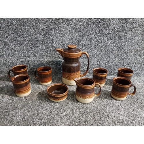 A Lord Nelson stoneware coffee set for 6.