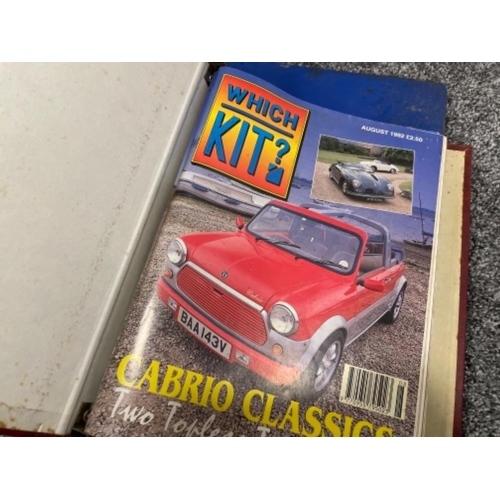 47 - Approx 20 kit car magazines dating 1992 and also 3 binders of similar interest