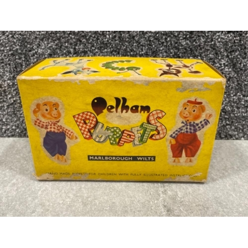52 - Vintage Pelham puppets Fifi (black poodle) in original box