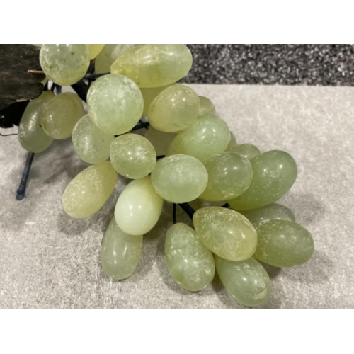 59 - Jade and soapstone bunch of grapes