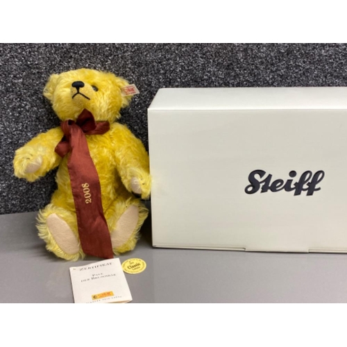 4 - 2008 German Steiff teddy bear with Working growler & original box