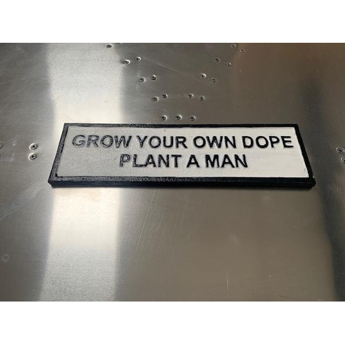 100 - CAST IRON GROW YOUR OWN SIGN