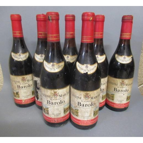 Seven Bottles Barolo Cantine Dei Marchesu Di Barolo Barnebys