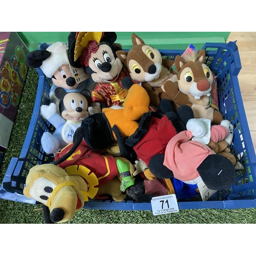 Crate Of Assorted Disney Teddies