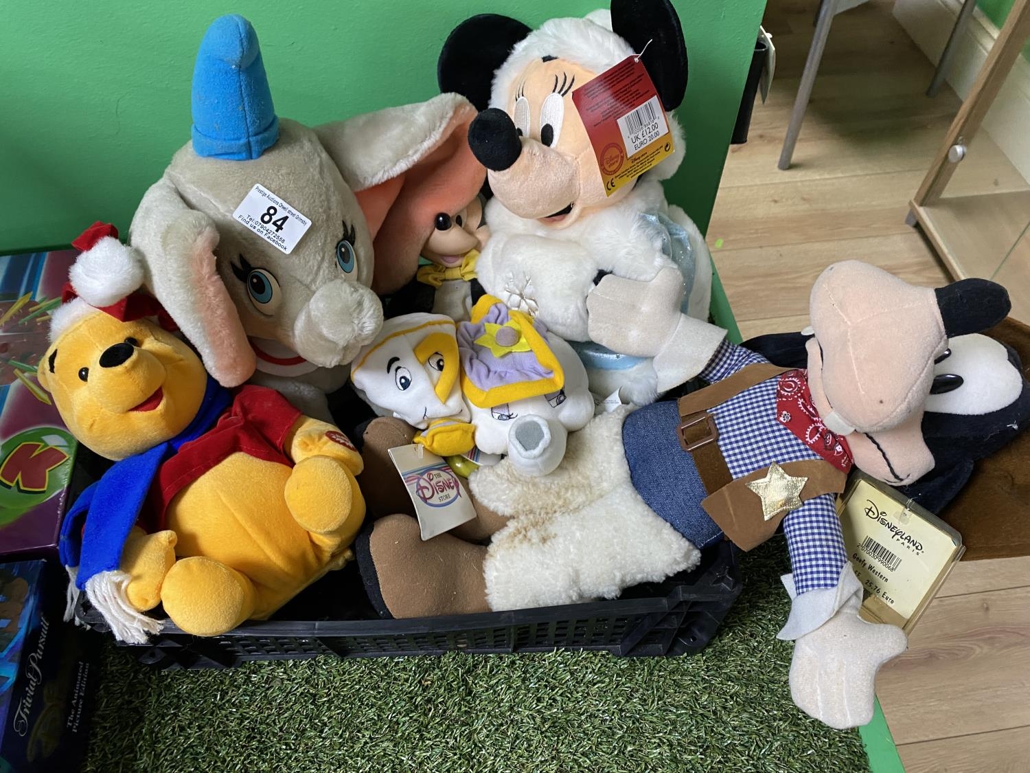 CRATE OF ASSORTED DISNEY TEDDIES