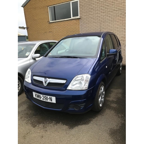 Kmn281n Blue Vauxhall Meriva 1 3 Cdti First Registered 01 03 07 Approx 80 167 Miles Manual Diesel