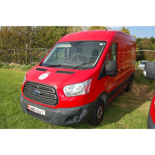 18 - MMN164C
Red Ford Transit 290 MWB 2198cc
First Registered 06.08.2015
Approx 48,500 miles
Manual Diese... 