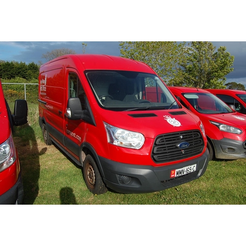 19 - MMN165C
Red Ford Transit 290 MWB 2198cc
First Registered 06.08.2015
Approx 61,500 miles 
Manual Dies... 