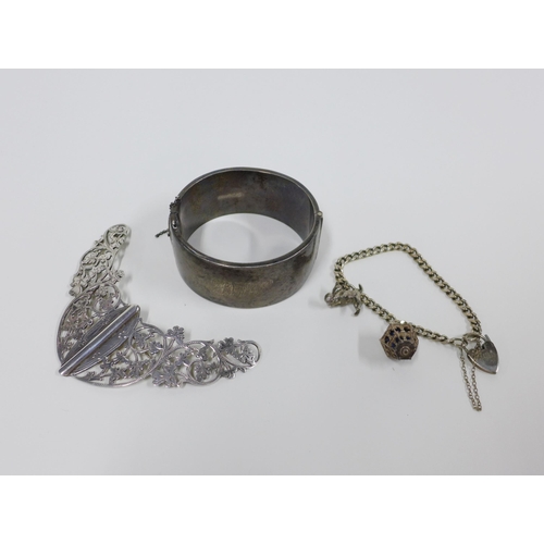 2 - Edwardian silver brooch, likely converted from a buckle, George Guirren Rhoden, Sheffield 1903, vint...