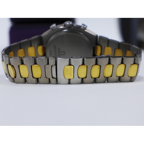70 - Omega Polaris model, gents wrist watch, bi-colour case and bracelet strap, case numbered 53009670