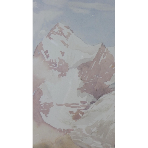 52 - Charles Oppenheimer, R.S.A., R.S.W. (BRITISH 1876-1961) The Eiger, watercolour, signed, framed under... 