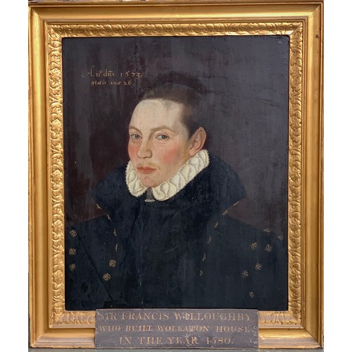 362 - Attrib. George Gower (circa 1540-1596 London), portrait of Sir Francis Willoughby (1546/7-1596), 'Wh... 