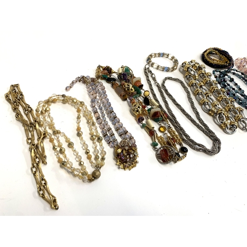 39 - A quantity of costume necklaces, some with Langer 925 silver magnetic clasps
