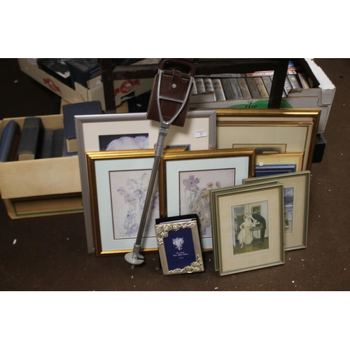 57 - A QUANTITY OF ASSORTED PICTURES AND PRINTS
