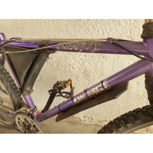 12 - Mountain Bike (Purple) with Front Suspension, 21 - Speed, Handle Bar Extensions, Phone Holder. Nb. S... 