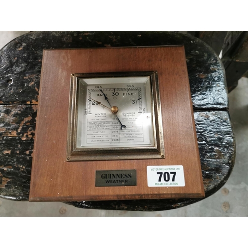 1950s Guinness weather advertising barometer {23 cm H x 22 c... | Barnebys