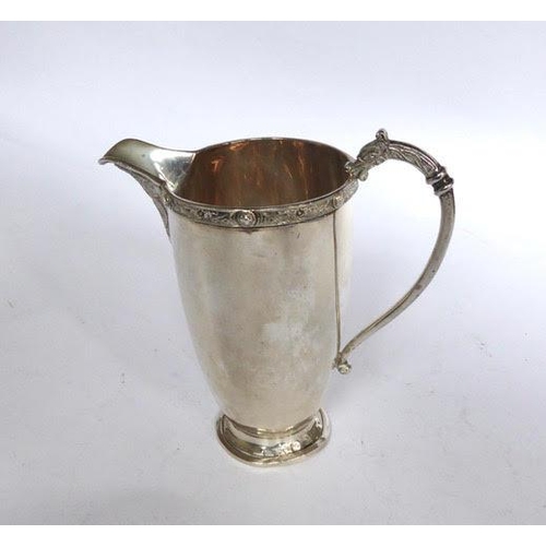 3 - Plain U shape silver milk jug with Celtic border Height: 5 Weight: 4 ½ Birmingham 1937 by Adie Bro... 