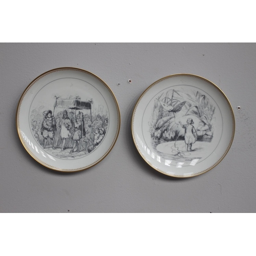 53 - Pair of Hans Christian Anderson ceramic plates {22 cm Dia.}.