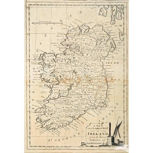 2 - 1627 Munster and Leinster by Peter van der Keere, two small hand-coloured engraved maps, each 3½