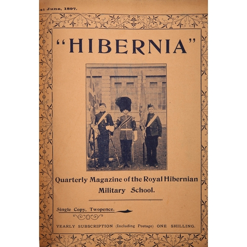57 - Hibernia. Quarterly magazine of the Royal Hibernian Military School. Dublin, 1897-1901, 18 issues bo... 