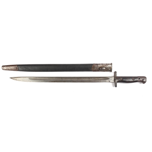 60 - Queen's University, Belfast, Officer Training Corps 1907 pattern sword bayonet for use with the .303... 