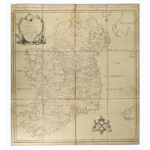 8 - 1777 Map of Ireland by Charles O'Conor, an engraved map, Ortelius Improved or a New Map of Ireland w... 